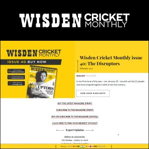 wisdencricketmonthly-refeerence